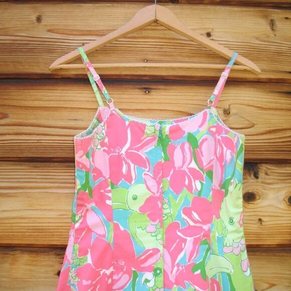 Vintage Lilly Pulitzer Birdie Print Shift Dress - Picture 8 of 9